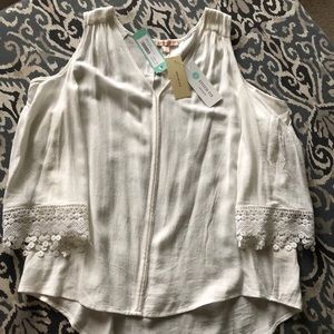 Cold shoulder blouse